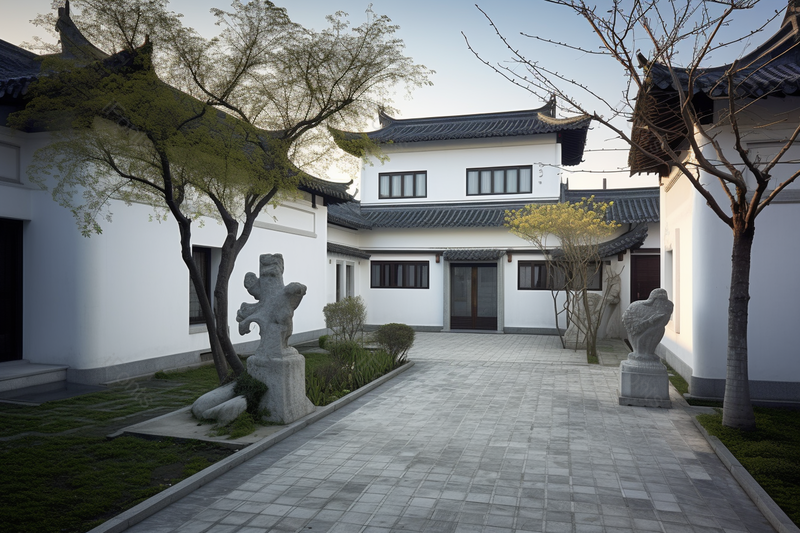 壮阔山东中式别墅景观大院建筑,高清,摄影图,摄影图片,图片大全,摄影图免费下载